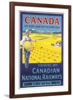 Canada, the Right Land for the Right Man Poster-null-Framed Photographic Print