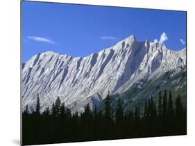 Canada, Tilted and Eroded Limestone Rock Layers-John Barger-Mounted Photographic Print