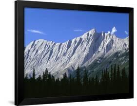 Canada, Tilted and Eroded Limestone Rock Layers-John Barger-Framed Photographic Print