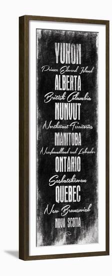 Canada Typography-OnRei-Framed Premium Giclee Print