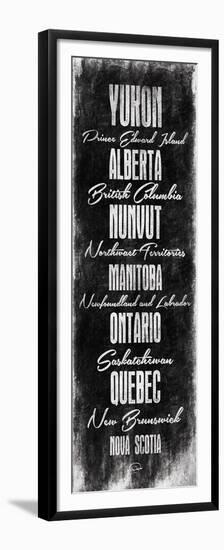 Canada Typography-OnRei-Framed Premium Giclee Print