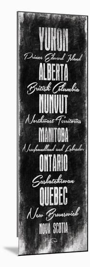 Canada Typography-OnRei-Mounted Premium Giclee Print