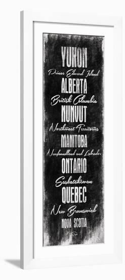 Canada Typography-OnRei-Framed Art Print