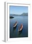 Canada, Vancouver Island. Native Canoes Anchored in Tofino Harbor-Kevin Oke-Framed Photographic Print