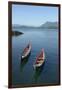 Canada, Vancouver Island. Native Canoes Anchored in Tofino Harbor-Kevin Oke-Framed Premium Photographic Print