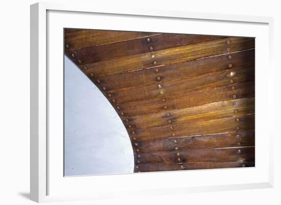 Canada, Vancouver Island. Wooden Hull, Cowichan Bay Fishermans Wharf-Kevin Oke-Framed Photographic Print