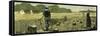 Canada Wheat Harvest in New Land 1880-null-Framed Stretched Canvas