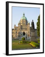 Canada, with Statue-Jamie And Judy Wild-Framed Photographic Print