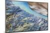 Canada, Yukon, Kluane National Park. Abstract of mountains and Slims River.-Jaynes Gallery-Mounted Photographic Print