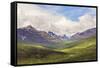 Canada, Yukon. Landscape of Tombstone Range and North Klondike River.-Jaynes Gallery-Framed Stretched Canvas