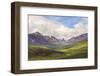 Canada, Yukon. Landscape of Tombstone Range and North Klondike River.-Jaynes Gallery-Framed Photographic Print