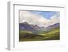 Canada, Yukon. Landscape of Tombstone Range and North Klondike River.-Jaynes Gallery-Framed Photographic Print