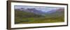 Canada, Yukon. Panorama of Tombstone Range and North Klondike River.-Jaynes Gallery-Framed Photographic Print