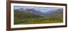 Canada, Yukon. Panorama of Tombstone Range and North Klondike River.-Jaynes Gallery-Framed Photographic Print