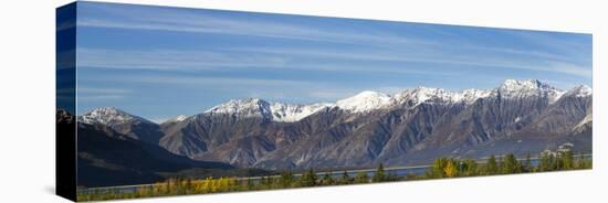 Canada, Yukon, Panoramic of St. Elias Range and Kluane Lake.-Jaynes Gallery-Stretched Canvas