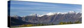 Canada, Yukon, Panoramic of St. Elias Range and Kluane Lake.-Jaynes Gallery-Stretched Canvas
