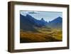 Canada, Yukon, Tombstone Territorial Park, Fall color and mountain valley views.-Yuri Choufour-Framed Photographic Print