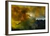 Canadair Aircraft in Action - Fighting for the Salvation of the Forest.-Antonio Grambone-Framed Photographic Print