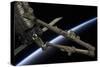 Canadarm2 Robotic Arm Prepares to Release the Cygnus Spacecraft-null-Stretched Canvas