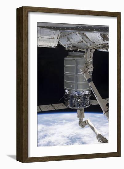 Canadarm2 Robotic Arm Unberths the Cygnus Spacecraft-null-Framed Photographic Print