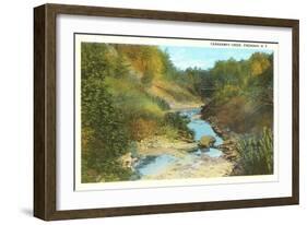 Canadaway Creek, Fredonia, New York-null-Framed Art Print
