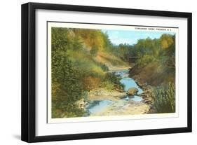 Canadaway Creek, Fredonia, New York-null-Framed Art Print