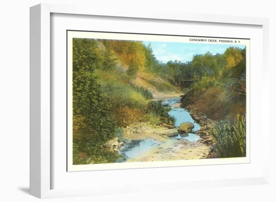 Canadaway Creek, Fredonia, New York-null-Framed Art Print