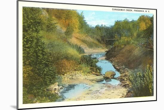 Canadaway Creek, Fredonia, New York-null-Mounted Art Print