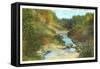 Canadaway Creek, Fredonia, New York-null-Framed Stretched Canvas