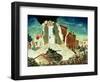 Canadian Armour Passing Through Ortona, 1944-Charles Fraser Comfort-Framed Giclee Print