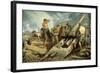 Canadian Artillery in Action, c.1915-Kenneth Forbes-Framed Giclee Print