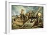 Canadian Artillery in Action, c.1915-Kenneth Forbes-Framed Giclee Print