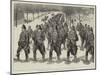 Canadian Artillery Returning from Snow-Shoe Drill-null-Mounted Giclee Print