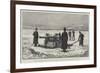 Canadian Artillery, Testing a New Pattern Field-Gun Sleigh on the St Lawrence River, at Quebec-null-Framed Giclee Print