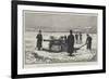 Canadian Artillery, Testing a New Pattern Field-Gun Sleigh on the St Lawrence River, at Quebec-null-Framed Giclee Print