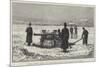 Canadian Artillery, Testing a New Pattern Field-Gun Sleigh on the St Lawrence River, at Quebec-null-Mounted Giclee Print