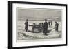 Canadian Artillery, Testing a New Pattern Field-Gun Sleigh on the St Lawrence River, at Quebec-null-Framed Giclee Print