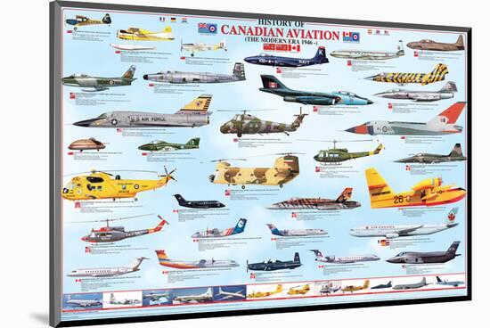 Canadian Aviation, The Modern Era-null-Mounted Art Print