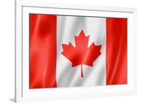 Canadian Flag-daboost-Framed Art Print