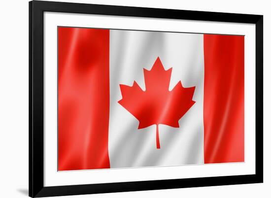 Canadian Flag-daboost-Framed Art Print