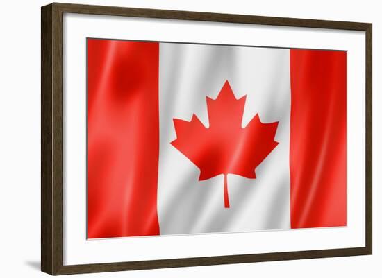 Canadian Flag-daboost-Framed Art Print