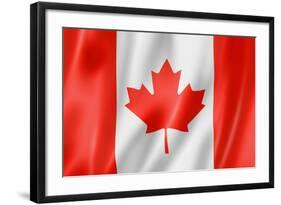 Canadian Flag-daboost-Framed Art Print