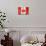 Canadian Flag-daboost-Mounted Art Print displayed on a wall