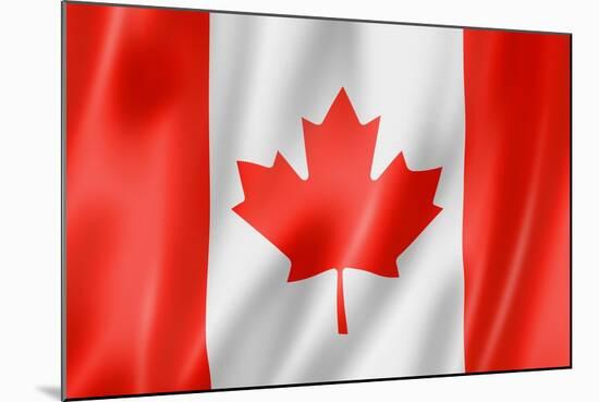 Canadian Flag-daboost-Mounted Art Print