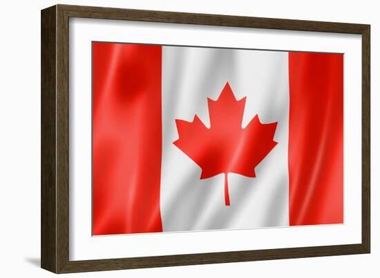 Canadian Flag-daboost-Framed Art Print