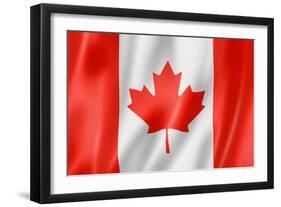 Canadian Flag-daboost-Framed Art Print