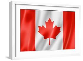 Canadian Flag-daboost-Framed Art Print