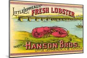 Canadian Fresh Lobster-null-Mounted Art Print