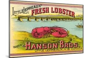 Canadian Fresh Lobster-null-Mounted Art Print