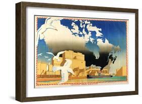 Canadian Grain Elevators-Allan McNab-Framed Giclee Print